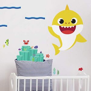 roommates rmk4312gm baby shark giant peel and stick wall decals