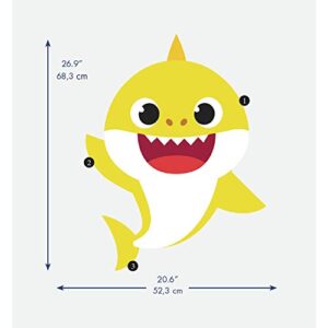 RoomMates RMK4312GM Baby Shark Giant Peel and Stick Wall Decals