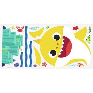 RoomMates RMK4312GM Baby Shark Giant Peel and Stick Wall Decals