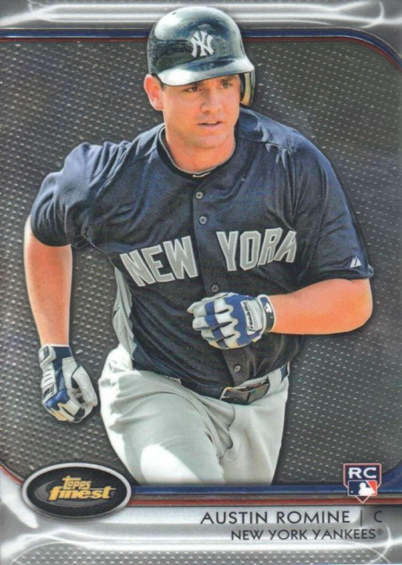 2012 Topps Finest #81 Austin Romine New York Yankees MLB Baseball Card (RC - Rookie Card) NM-MT