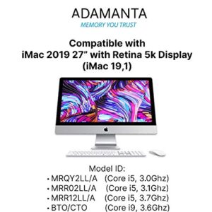 Adamanta 64GB (2x32GB) Memory Upgrade for 2020 Apple iMac 27" w/Retina 5K Display, 2019 Apple iMac 27" w/Retina 5K Display, 2018 Apple Mac Mini DDR4 2666Mhz PC4-21300 SODIMM 2Rx8 CL19 1.2v DRAM RAM