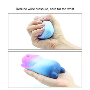 Small Wrist Rest Mouse Pad, Mini Cute Ergonomic Mousepad Memory Foam Design Pig Shape Wrist Support Pillow Rest Cushion Mat for Office Computer Laptop,Comfortable and Pain Relief(Starry Sky)