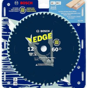 Bosch CBCL1260M 12 In. 60 Tooth Edge Cordless Circular Saw Blade for General Purpose