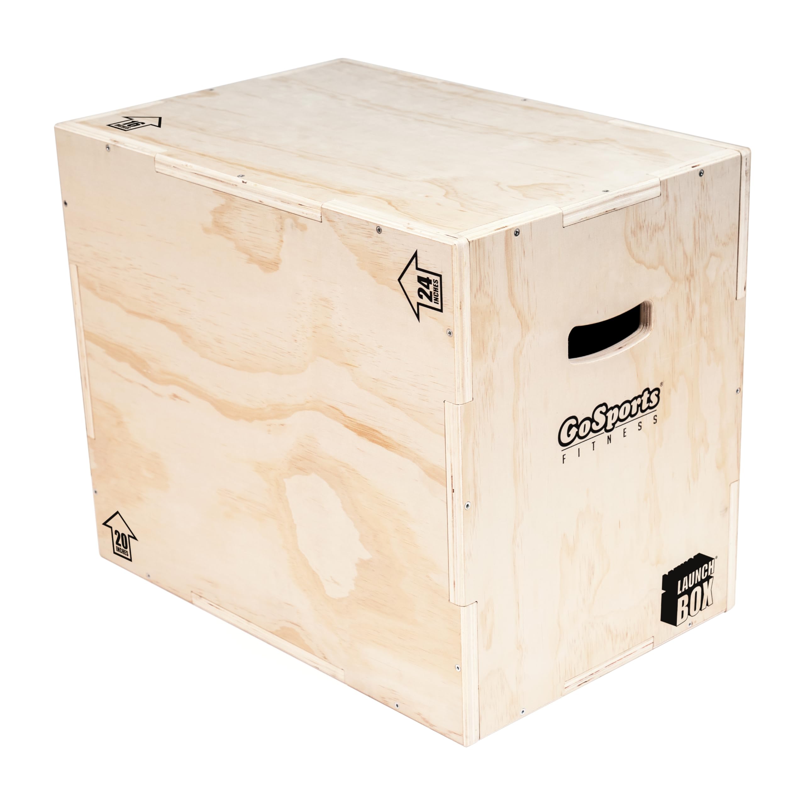 GoSports Fitness Launch Box - 3-in-1 Plyo Jump Box for Exercises of All Skill Levels