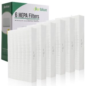 derblue 6pcs true filter r hepa filters r replacement for honeywell hrf-r1 hrf-r2 & hrf-r3 filter r