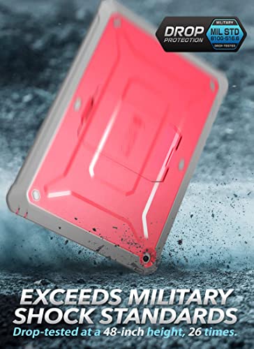 SUPCASE for iPad 9th Generation Case with Screen Protector (Unicorn Beetle Pro), [Built-in Stand] Heavy Duty Rugged Protective Case for iPad 10.2 9th / 8th / 7th Generation (2021/2020/2019), Pink