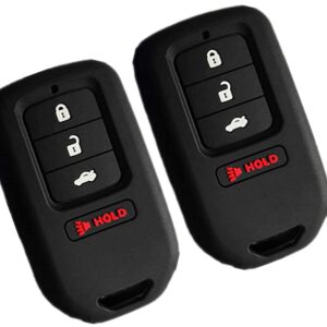 Smart Key Fob Cover Remote Case Keyless Protector Jacket for Honda Accord CR-V HR-V CR-Z 4 Buttons