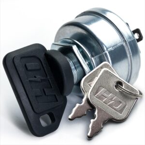 hd switch ignition key switch replaces ayp, husqvarna 574455401 w/soft-grip umbrella key upgrade - ultimate protection