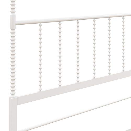 DHP Emerson Metal Canopy Bed in Queen Size Frame in White