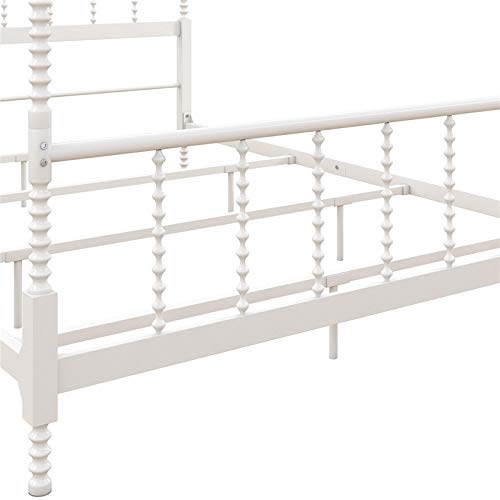 DHP Emerson Metal Canopy Bed in Queen Size Frame in White