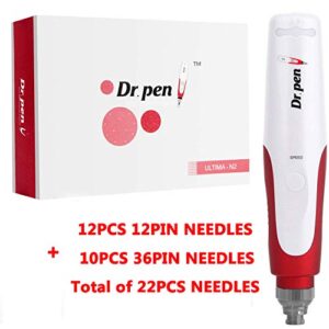 Professional Electric Derma Auto Pen Dr.Pen Ultima N2 Microneedling Pen with 22Pcs 12Pin/36Pin Cartridges 0.25mm