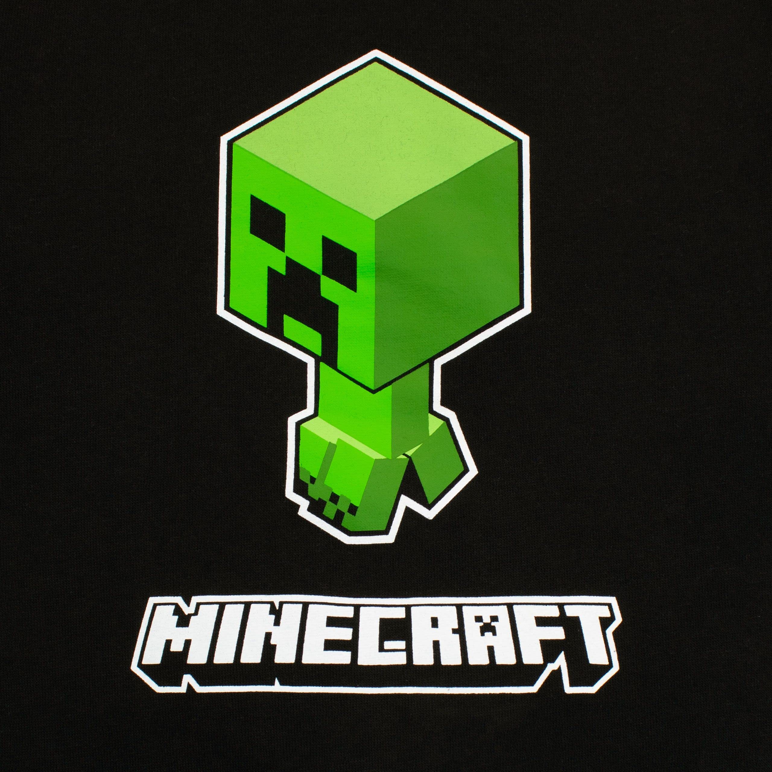 Minecraft Boys Creeper Sweatshirt Size 12 Black