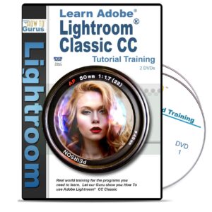 adobe lightroom classic cc desktop editing training on 2 dvds 11 hours in 226 lessons computer tutorials