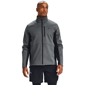 under armour men's coldgear infrared shield jacket , pitch gray (012)/black , medium