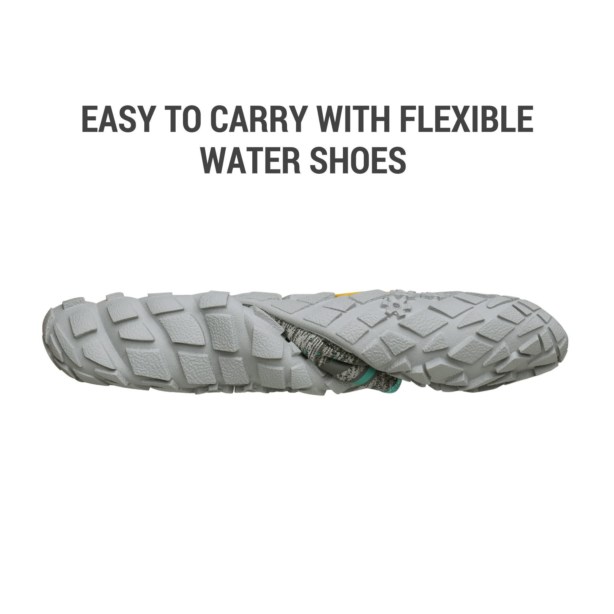 NORTIV 8 womensQuick Dry Water Shoes - Barefoot Aqua Swim Shoes for Beach Sports, Fishing, Hiking, Boating & Surfing, Light/Grey/Mint/Green - 8.5 (Treklady-1)