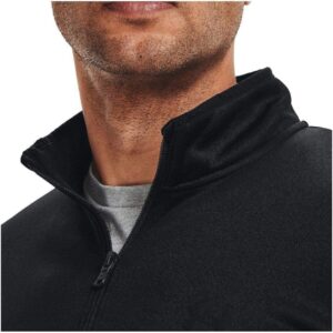 Under Armour Men's Armour Fleece 1/2 Zip T-Shirt , Black (001)/Black , Medium