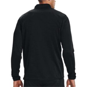 Under Armour Men's Armour Fleece 1/2 Zip T-Shirt , Black (001)/Black , Medium