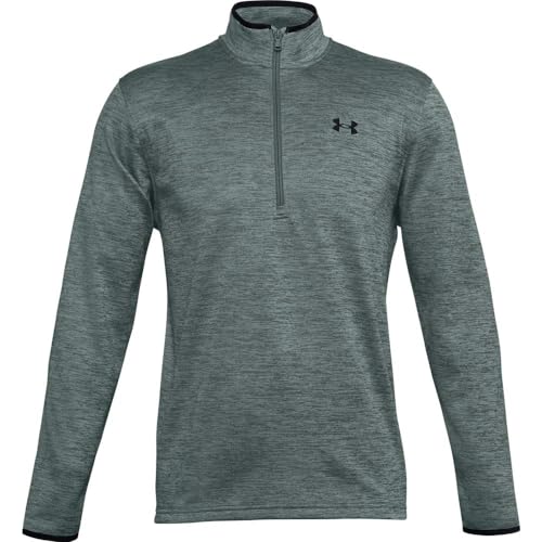 Under Armour Armour Fleece 1/2 Zip, Lichen Blue (424)/Black, Medium