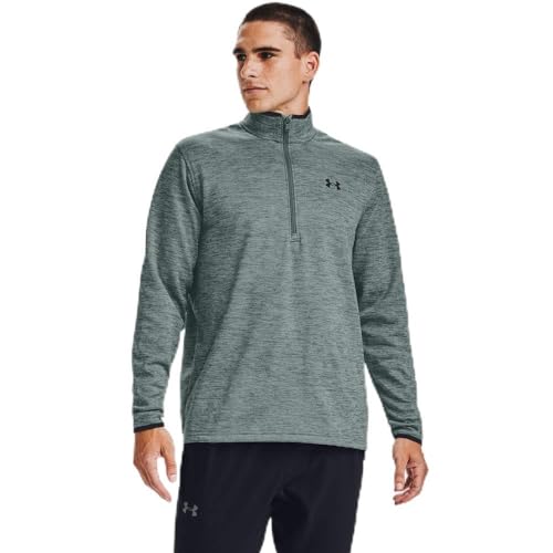 Under Armour Armour Fleece 1/2 Zip, Lichen Blue (424)/Black, Medium