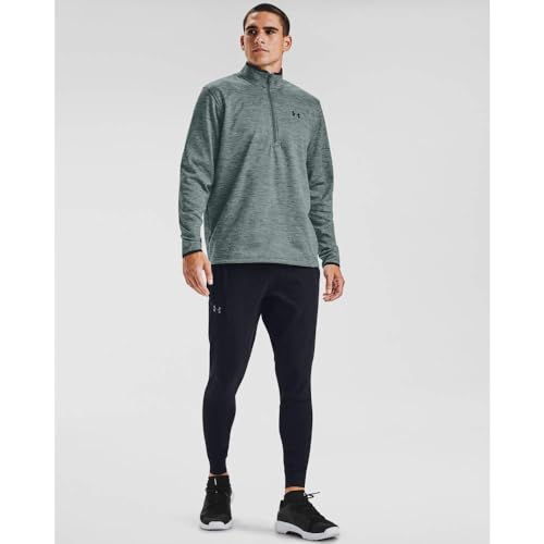 Under Armour Armour Fleece 1/2 Zip, Lichen Blue (424)/Black, Medium