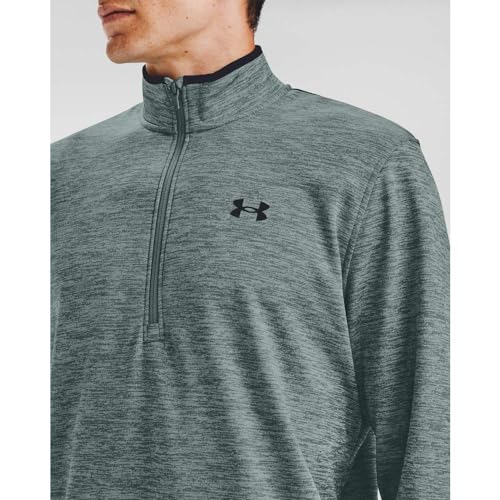 Under Armour Armour Fleece 1/2 Zip, Lichen Blue (424)/Black, Medium