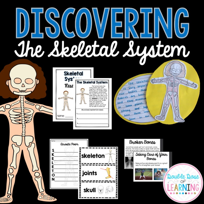 Human Body Systems: Skeletal System Research Unit with PowerPoint