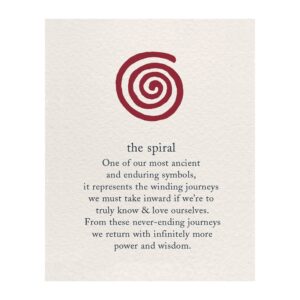 "the spiral" inspirational wall art print -8 x 10 print wall art ready to frame. home-office-studio-school décor. this spiritual wall print represents learning true self to maximize your full power!