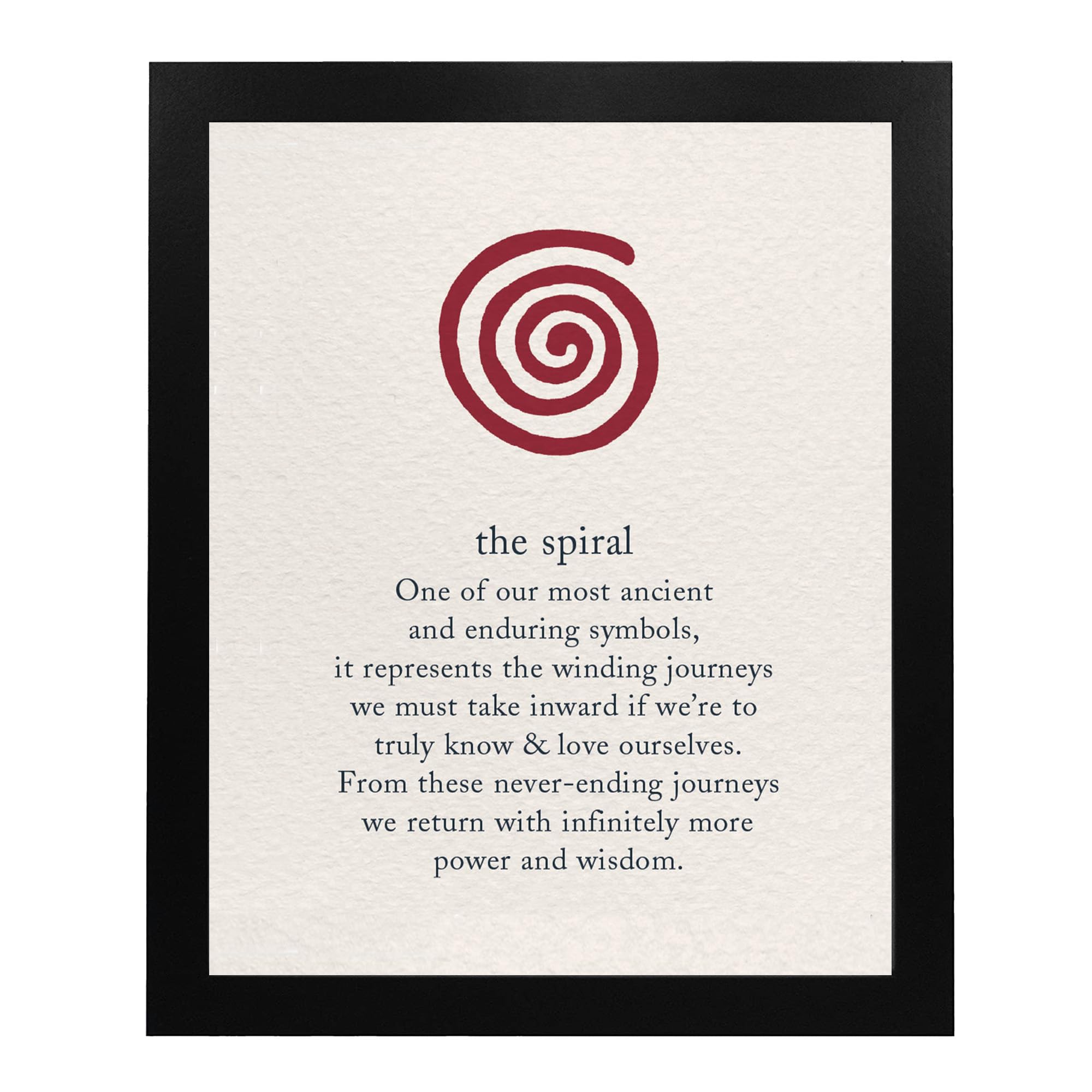 "The Spiral" Inspirational Wall Art Print -8 x 10 Print Wall Art Ready to Frame. Home-Office-Studio-School Décor. This Spiritual Wall Print Represents Learning True Self To Maximize Your Full Power!