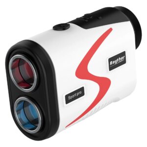 raythor golf rangefinder, 6x rechargeable laser range finder 1000 yards with slope adjustment, flag seeker with vibration and fast focus system, continuous scan support, help you choose the right club