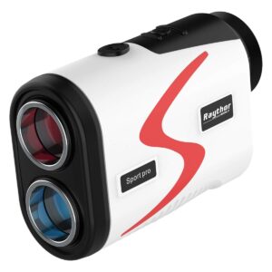 Raythor Golf Rangefinder, 6X Rechargeable Laser Range Finder 1000 Yards with Slope Adjustment, Flag Seeker with Vibration and Fast Focus System, Continuous Scan Support, Help You Choose The Right Club