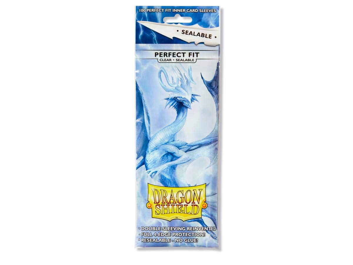 Dragon Shield 100 Standard Size Clear Resealable Sleeves (2 Packs)