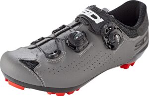 sidi men's dominator 10 cycling shoes, black/grey, 10.5