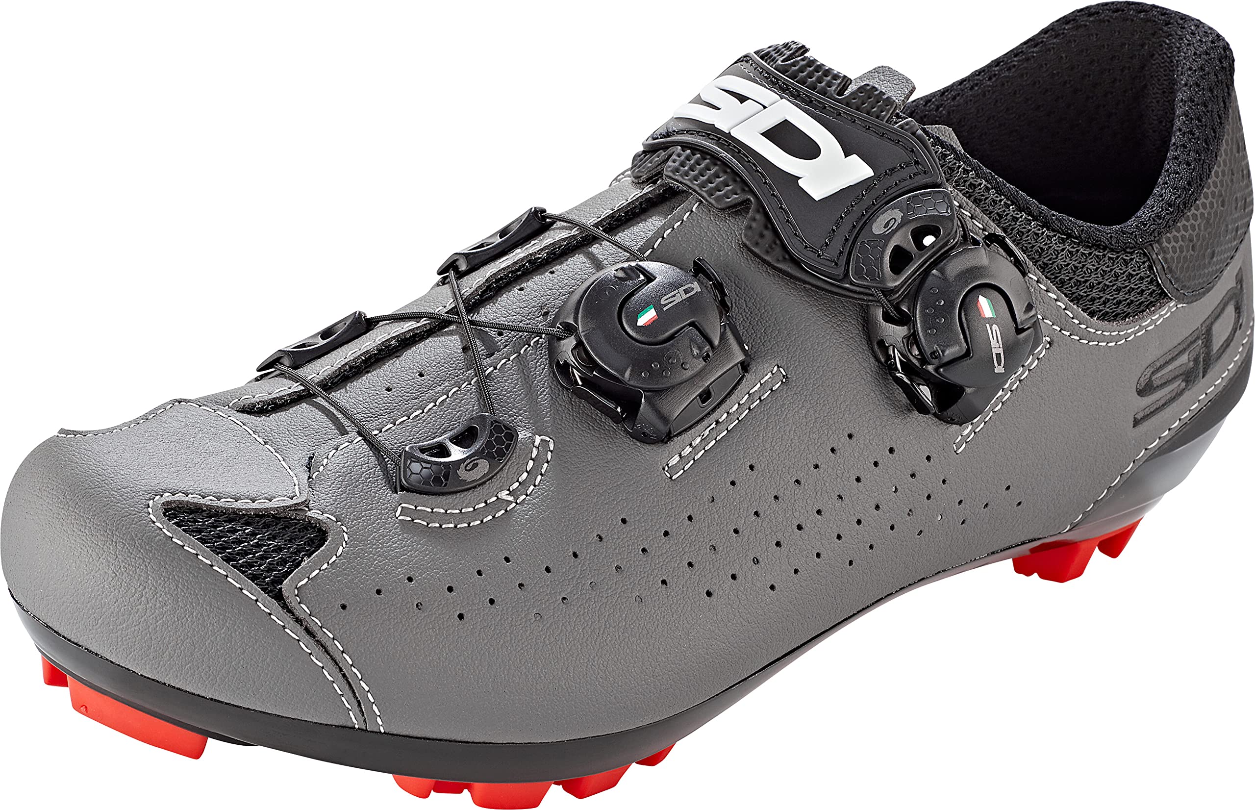 Sidi Men's Dominator 10 Cycling Shoes, Black/Grey, 10.5