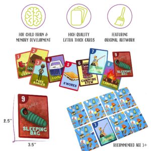 Upbounders by Little Likes Kids - Camping Outdoors Go Fish! Card Game - Classic Family Game for Kids Toddlers Preschool - Diverse, Multicultural Matching Pairs Game