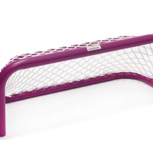 RinkMaster Pink Single Piece Heavy Duty 2 inch Welded Steel Pond Hockey Net for The Backyard Rink - 36" W x 12" H x 12" D - Safe Hockey net