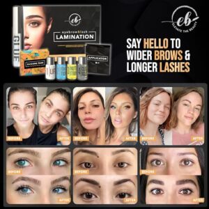 Elevate the Beauty Eyebrow and Lash Lamination Kit | At Home Lamination Kit For Your Brow | 2in1 Professional Lift For Fuller Eyebrows and Longer Lashes | Brows