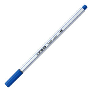 stabilo pen 68 brush marker, blue