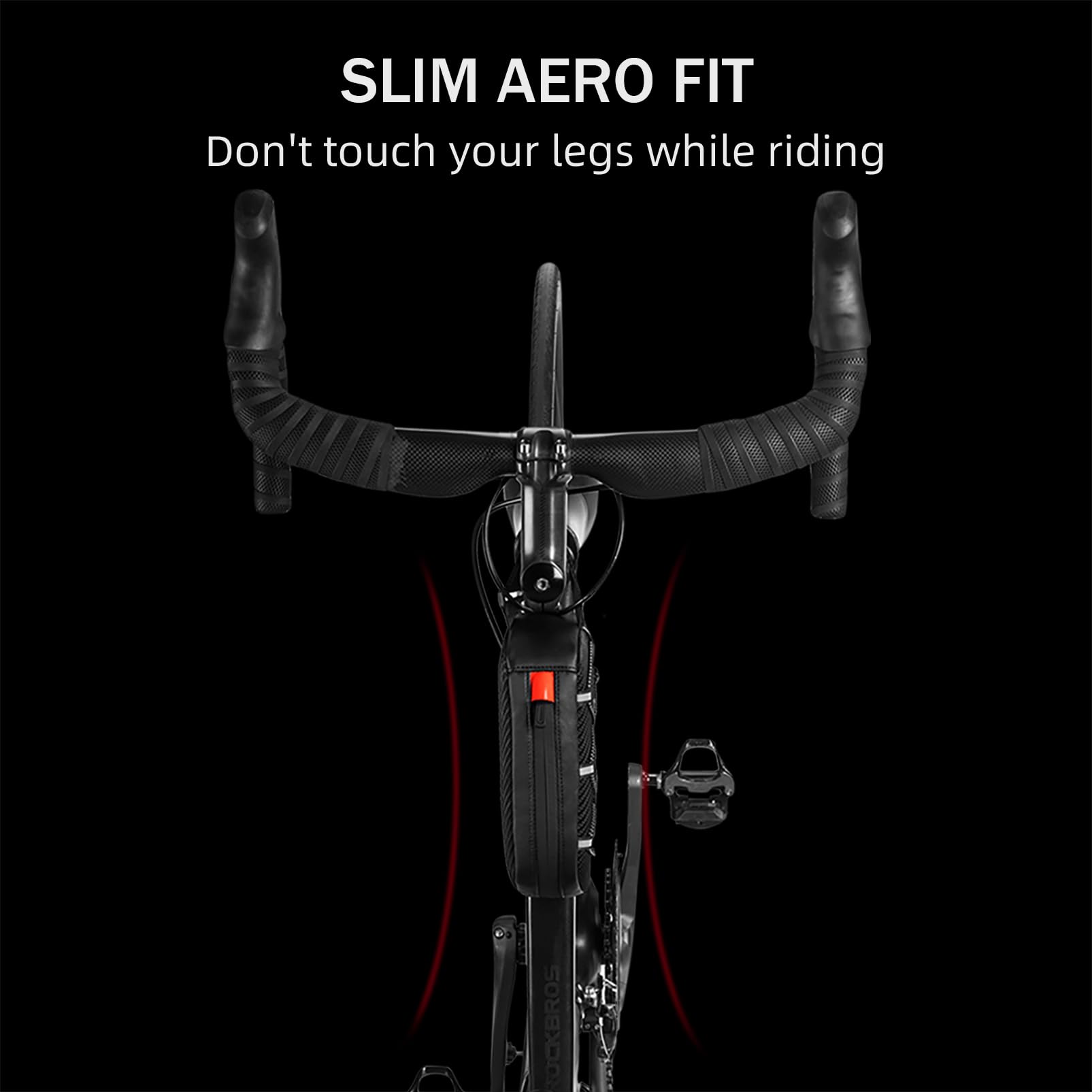 ROCKBROS Top Tube Bike Bag Bicycle Front Frame Bag Bike Accessories Pouch Compatible with iPhone 14/13/12 Pro Galaxy S22/S21