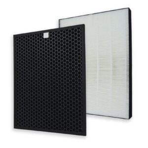 PUREBURG FP-F60UW Replacement True HEPA Filter Set Compatible with Sharp FZ-F60HFU FZ-F60DFU Fits Sharp FP-F60UW FP-F60U-W Air Purifier