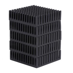 ESUMIC 20PCS 40mm x 40mm x 11mm Black Aluminum Heatsink Cooling Fin for Cooling MOSFET VRam Regulators VRM Stepper Driver