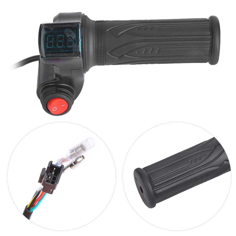 1 Pair Thumb Throttle E-Bike Thumb Throttle Left or Right Hand Control Assembly for Electric Bike Scooter Accelerator