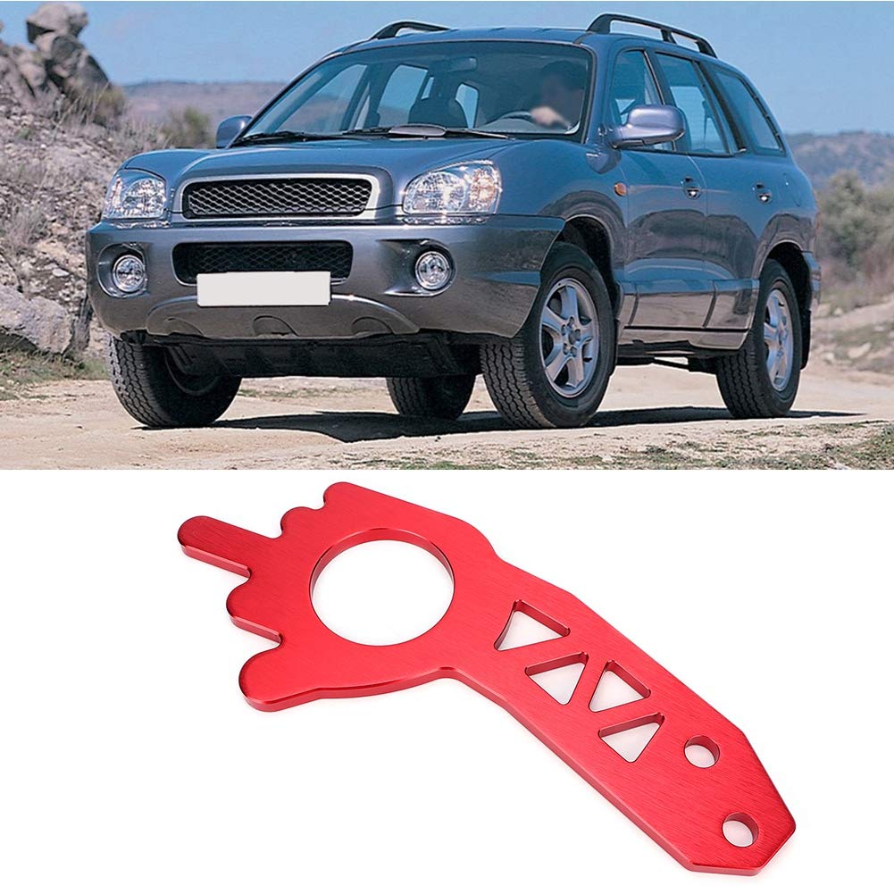 Tow Hook Ring,Universal Red Aluminium Alloy Car Truck Front Rear Tow Hook Ring Kit