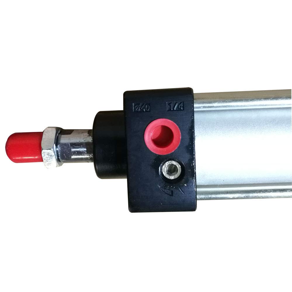 INTBUYING Air Cylinder Pneumatic Buffer Standard Cylinder Aluminum Alloy Magnetic Rod Dual Action Single Rod- SC 80 x 1000 PT Bore:3" Stroke:40"