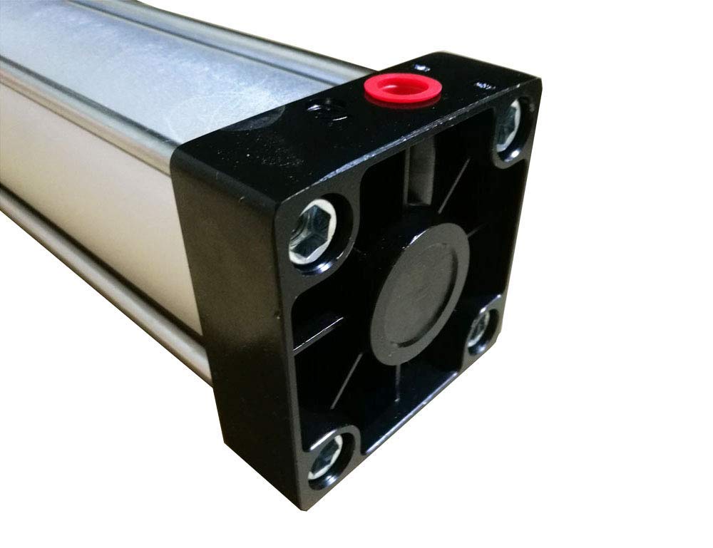 INTBUYING Air Cylinder Pneumatic Buffer Standard Cylinder Aluminum Alloy Magnetic Rod Dual Action Single Rod- SC 80 x 1000 PT Bore:3" Stroke:40"