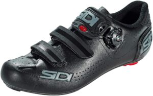 sidi alba 2 road cycling shoes (12, black/black)