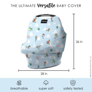 Milk Snob Original Disney 5-in-1 Cover - Nursing Cover for Breastfeeding - Baby Car Seat Cover, Carseat Canopy & Stroller - Essential All-in-One Cover - Gift for Mom, Baby (Toy Story)