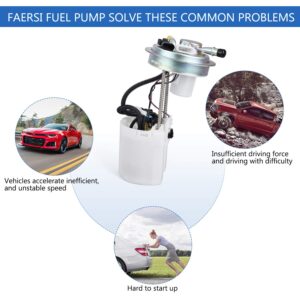 FAERSI Fuel Pump Assembly w/Sensor Replace# E3688M Compatible with 2006 2007 2008 Chevrolet Colorado & 2006-2008 GMC Canyon & 2007 2008 Isuzu i-290 & i-370 2.8L 2.9L 3.5L 3.7L 4-Door/2-Door