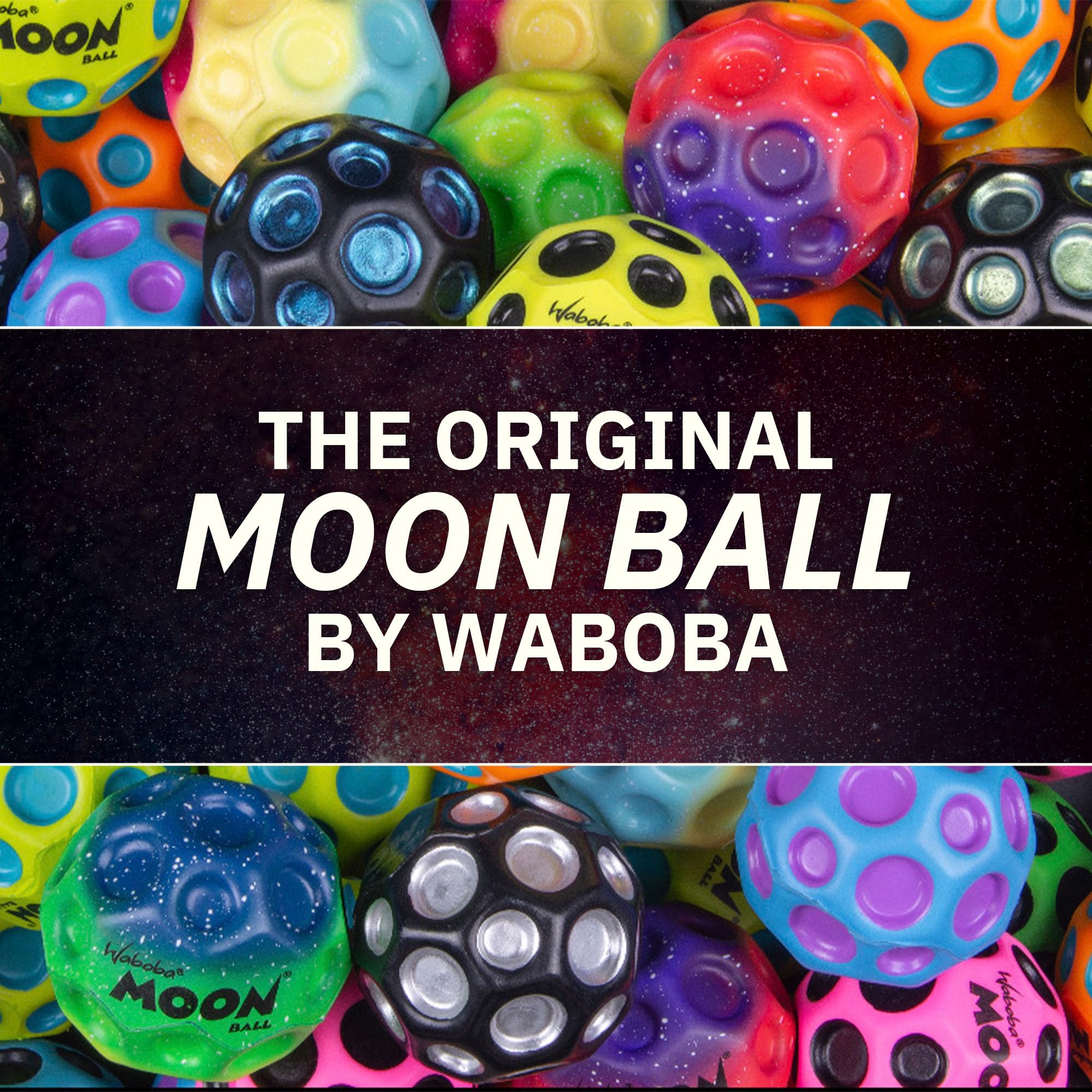 Waboba The Original Moon Ball - Hyper Bouncy Ball – Makes Pop Sound When Bounced - All Ages Extreme Bounce & Fun - Perfect for Active Play & Indoor or Outdoor Games - Green