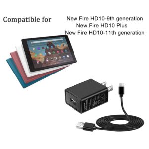 5Ft USB C Charger Compatible with New Fire HD 10 Tablet,Fire 10 Plus,Kids Edition,Kids Pro,Kindle Fire 9th 11th Generation(2019 2021)