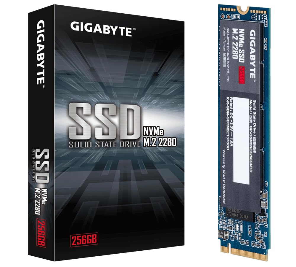 Gigabyte NVMe 256GB M.2 Solid State Drive GP-GSM2NE3256GNTD